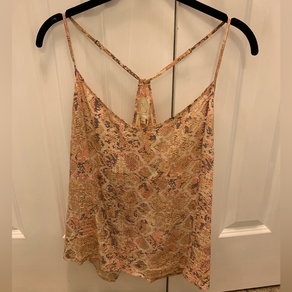 Anthropologie silk tank top